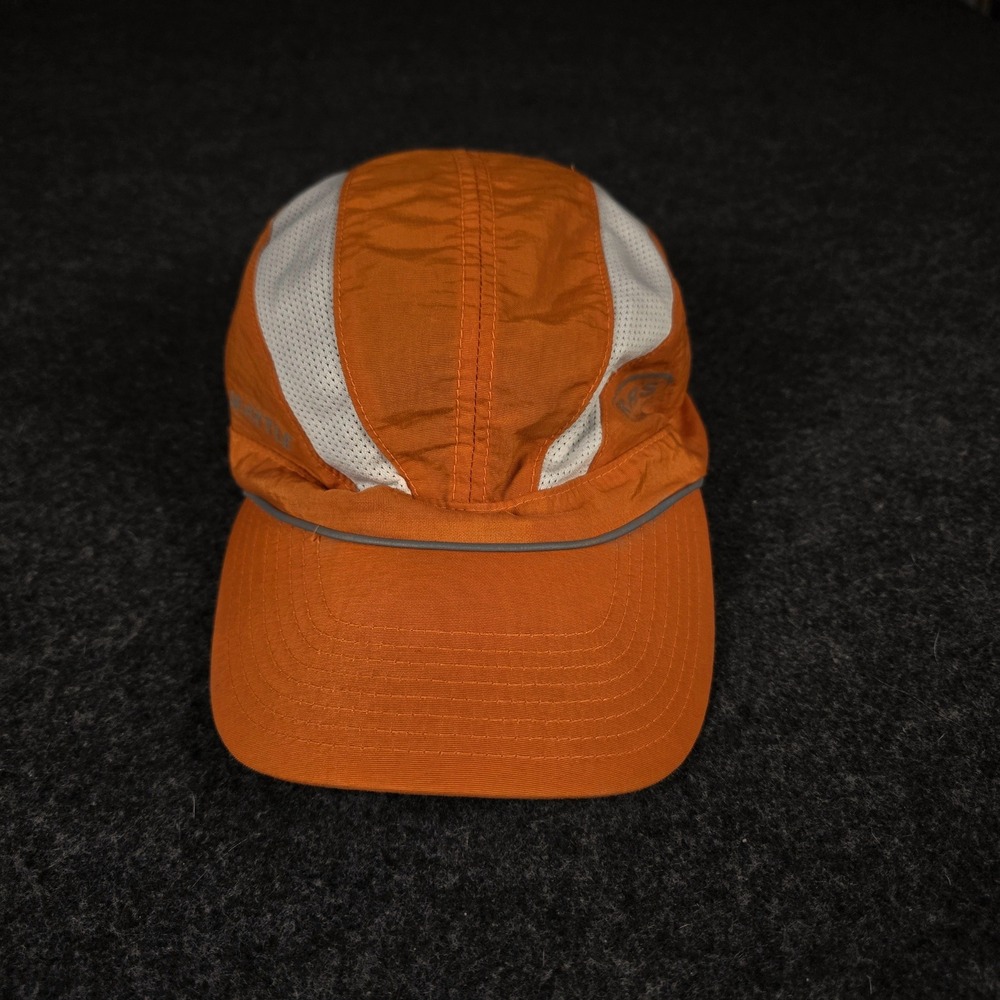 Road Runner Seattle Marathon Running Hat Orange White Adjustable RRS Mesh Cap